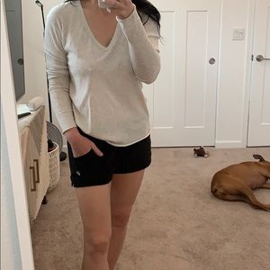 Enza Costa cream/grey sweater size L